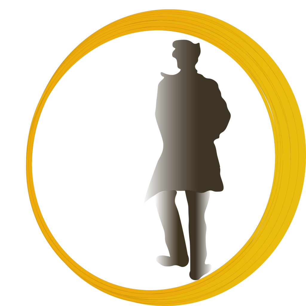 A man inside a circle